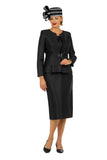 Giovanna 0978 black skirt suit