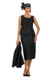 Giovanna 0978 black skirt suit
