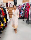 Dorinda Clark 310271 white coat dress