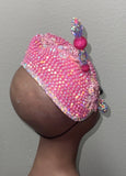 Custom Pink Fascinator w/Hat Pin