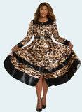 Donna Vinci 12225 animal print maxi dress