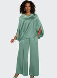 Donna Vinci 12244 sage green pant suit