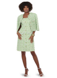 Love the Queen 17598 mint green jacket dress