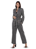 Love the Queen 17602 black pant suit