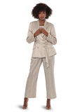 Love the Queen 17602 tan pant suit