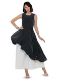 Love the Queen 17605 two tone maxi dress