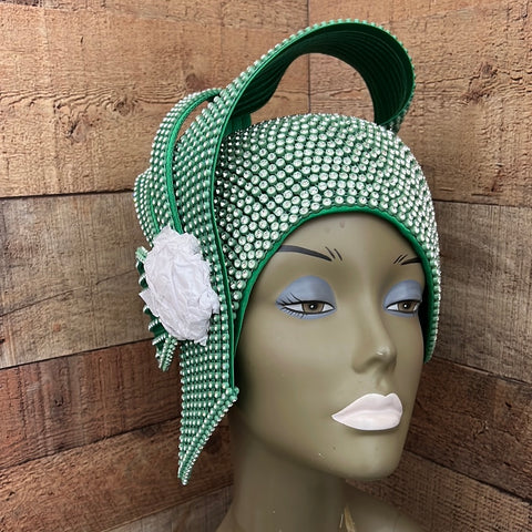 Lily & Taylor H951 emerald green hat