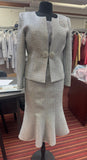Lily & Taylor tweed gold skirt suit