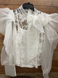 Lace Puff Sleeve Top