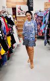 Blue Serenity Baby Doll Dress