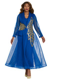 Donna Vinci 5868 royal blue jacket dress