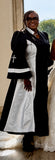 Diana 8147 black women's clergy robe