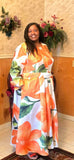 Dresses by Nubiano 100751 orange dress