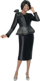 Terramina 7319 black skirt suit