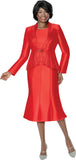 Terramina 7320 red skirt suit