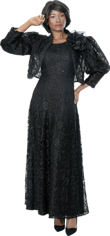 Terramina 7331 Black Lace Jacket Dress