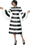 Terramina 7335 striped leather dress