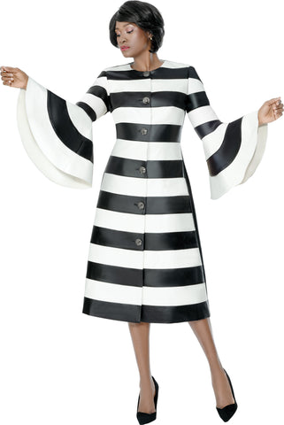 Terramina 7335 striped leather dress
