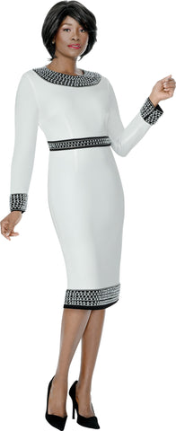 Terramina 7341 off white knit dress