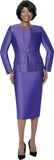 Terramina 7990 purple skirt suit