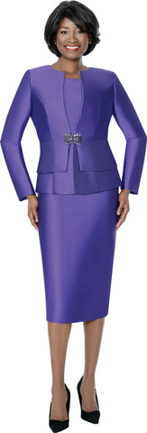 Terramina 7990 purple skirt suit