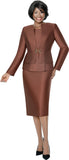 Terramina 7990 brown skirt suit