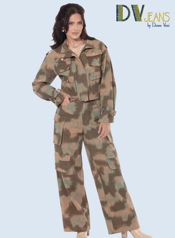 DV Jeans 8510 Brown Denim Pant Suit