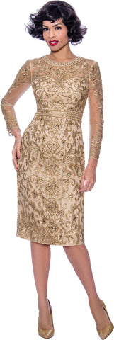Terramina 8726 gold dress