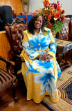 Dresses by Nubiano 100941 yellow maxi dress