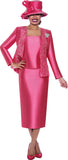 Ben Marc 2023 hot pink skirt suit