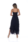 Black Tiered Ruffle Dress