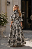 Bloom Brocade Maxi Dress