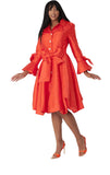 Chancele 9723 orange balloon dress