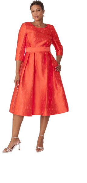 Chancele Dress 9723-Brown