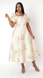 Chancele 9813 white maxi dress
