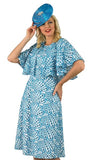 Lily & Taylor 4993 turquoise lace dress
