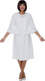 Divine Blessings 2042 white linen jacket dress
