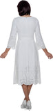 Divine Blessings 2111 white linen maxi dress
