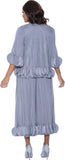 Divine Casuals 1702 silver pant suit
