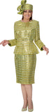 Dorinda Clark 309821 green skirt suit