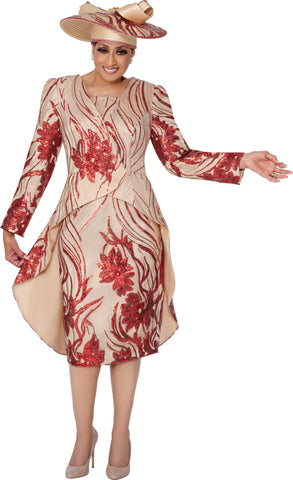 Dorinda Clark 309872 multi colored skirt suit