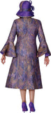Dorinda Clark 309902 purple jacket dress