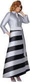 Dorinda 309971 silver maxi dress