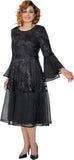 Dorinda Clark 309991 black mesh dress