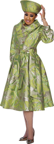 Dorinda Clark 5111 lime green dress