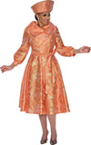 Dorinda Clark 5111 tangerine dress
