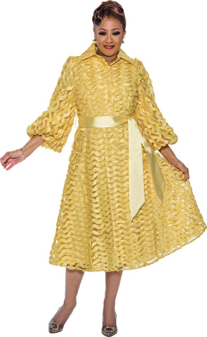 Dorinda Clark 5261 yellow dress