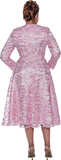 Dorinda Clark 5271 pink lace dress