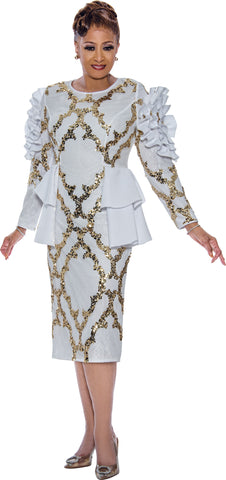 Dorinda Clark 5351 white dress