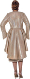 Dorinda Clark 5402 champagne skirt suit
